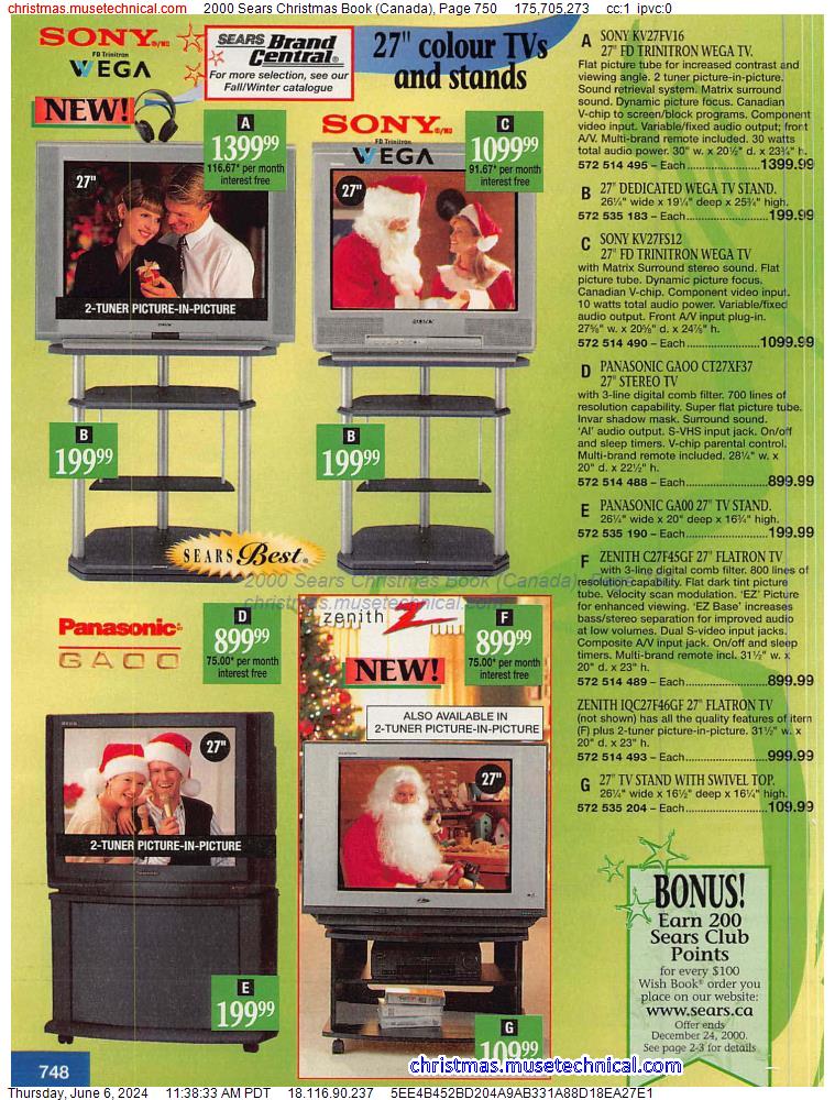 2000 Sears Christmas Book (Canada), Page 750