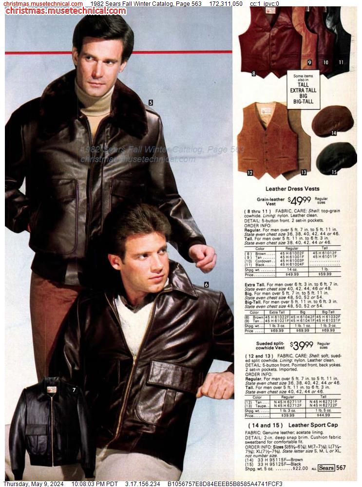1982 Sears Fall Winter Catalog, Page 563