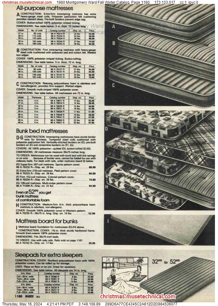 1980 Montgomery Ward Fall Winter Catalog, Page 1180
