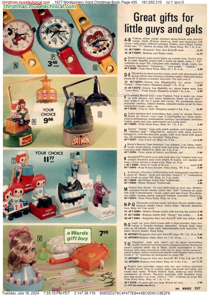 1977 Montgomery Ward Christmas Book, Page 405