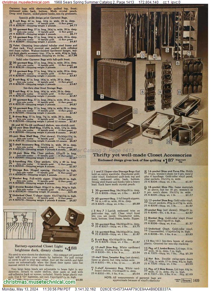 1968 Sears Spring Summer Catalog 2, Page 1413