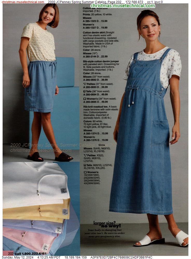 2000 JCPenney Spring Summer Catalog, Page 202