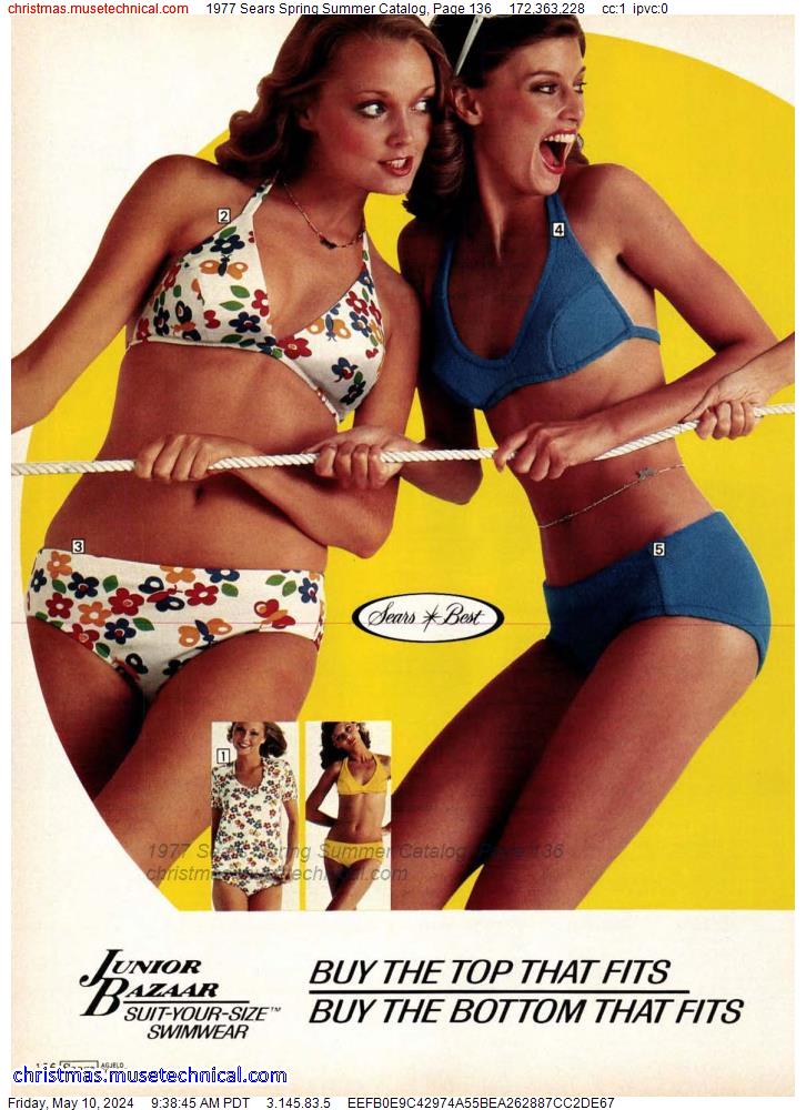 1977 Sears Spring Summer Catalog, Page 136