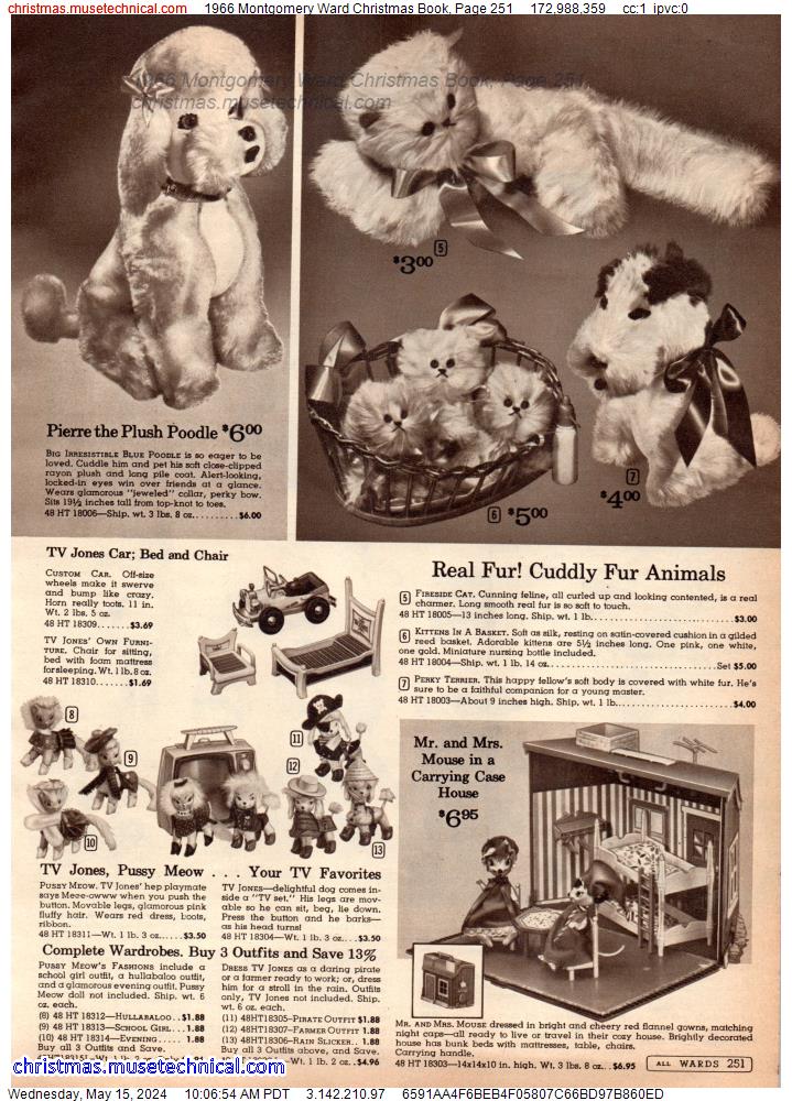 1966 Montgomery Ward Christmas Book, Page 251