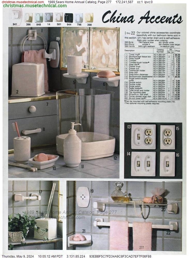 1989 Sears Home Annual Catalog, Page 277