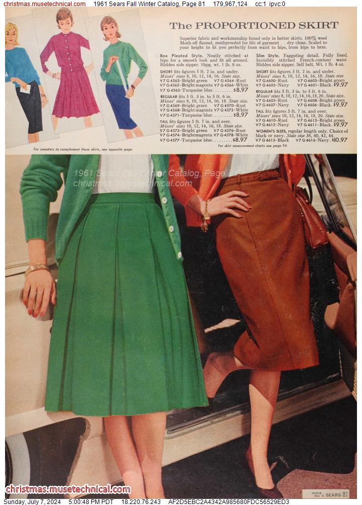 1961 Sears Fall Winter Catalog, Page 81