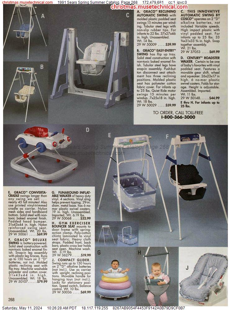 1991 Sears Spring Summer Catalog, Page 268