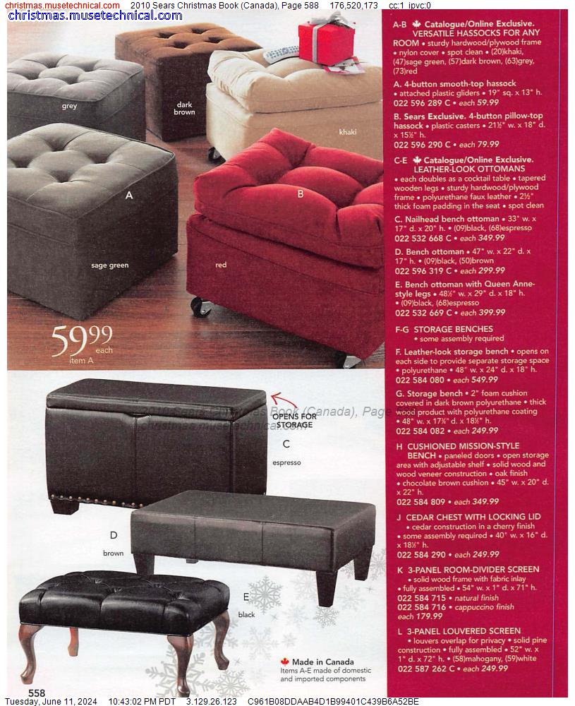 2010 Sears Christmas Book (Canada), Page 588
