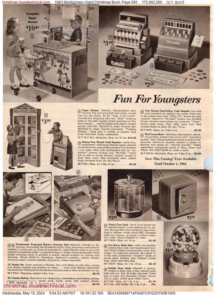 1963 Montgomery Ward Christmas Book, Page 260