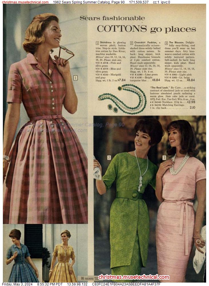1962 Sears Spring Summer Catalog, Page 90