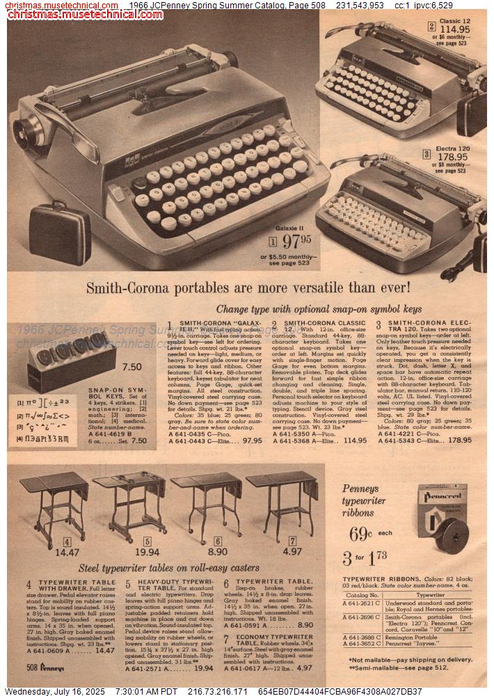 1966 JCPenney Spring Summer Catalog, Page 508