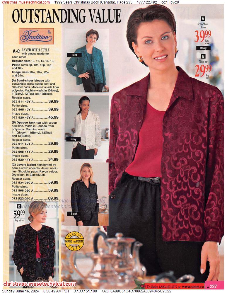 1999 Sears Christmas Book (Canada), Page 235