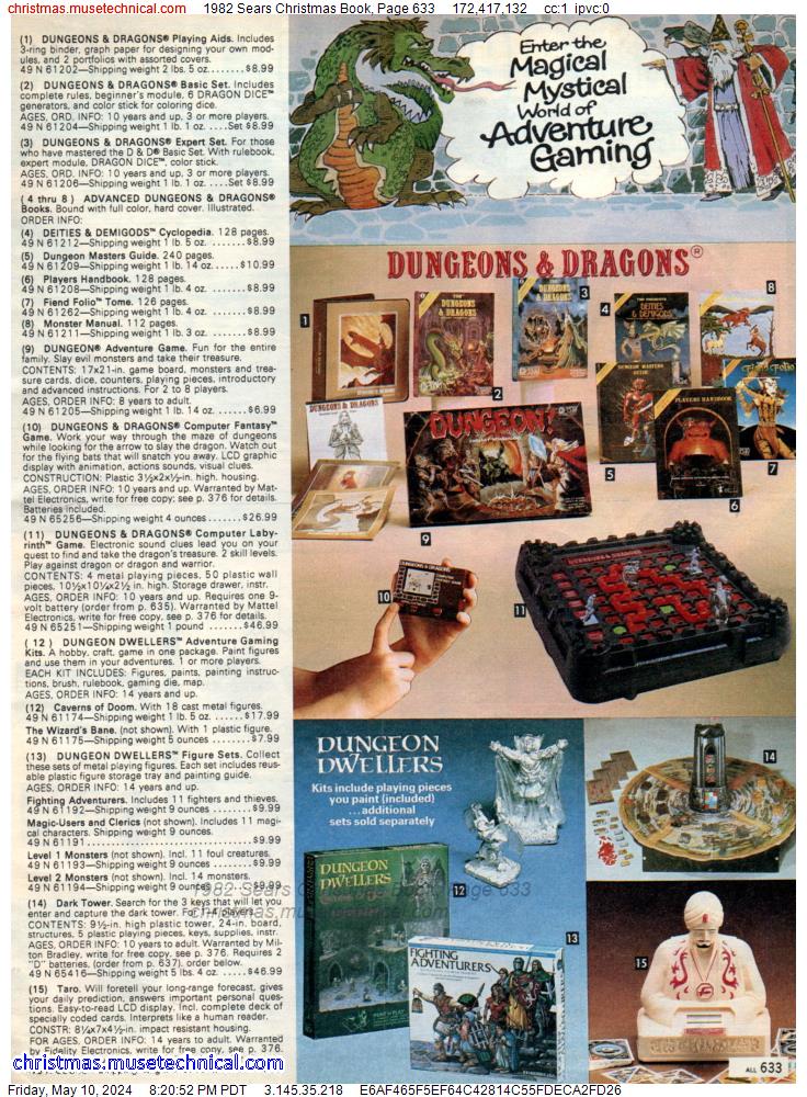 1982 Sears Christmas Book, Page 633