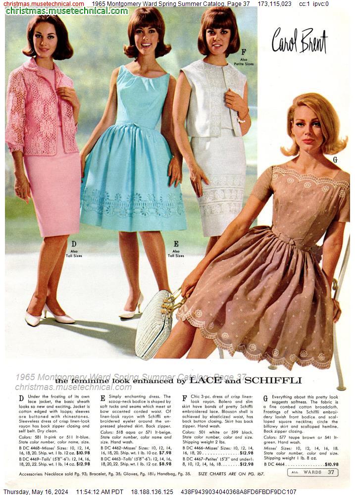 1965 Montgomery Ward Spring Summer Catalog, Page 37