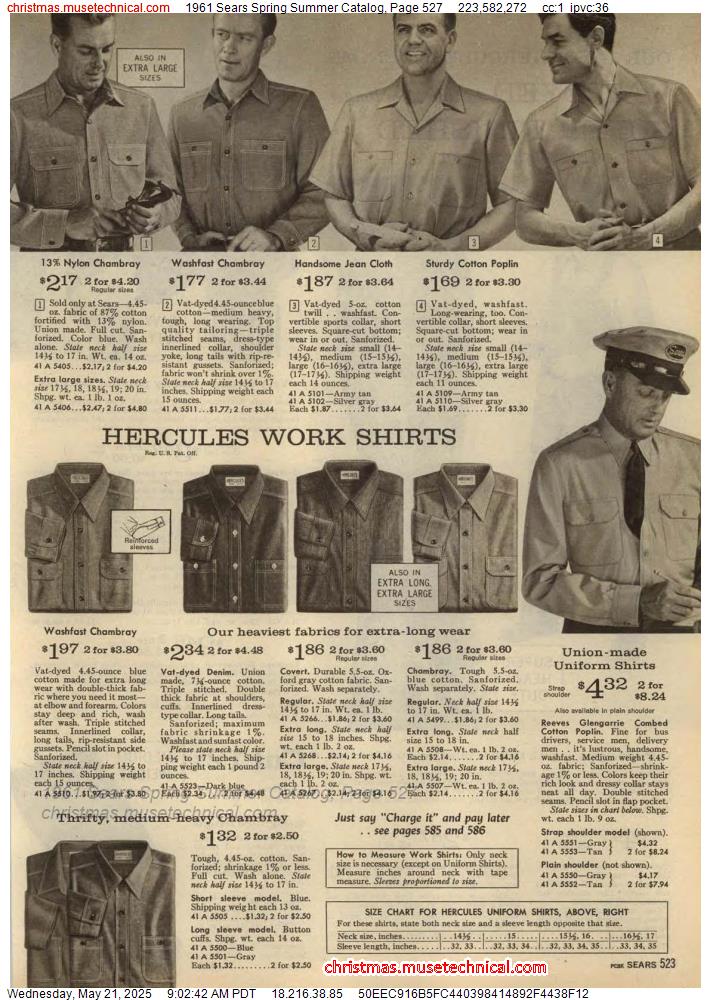 1961 Sears Spring Summer Catalog, Page 527