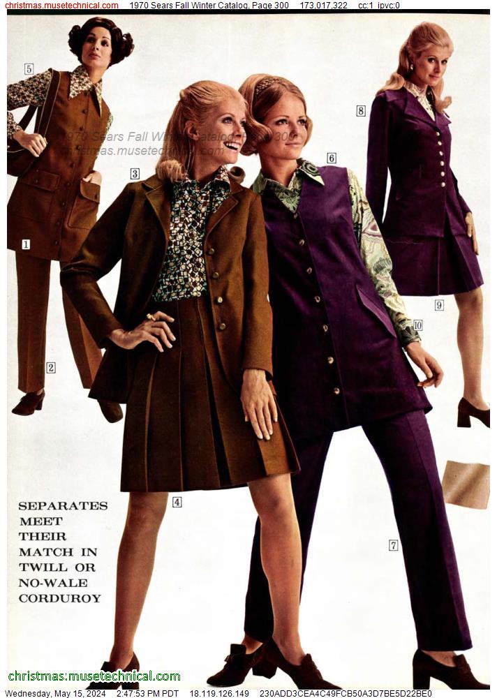 1970 Sears Fall Winter Catalog, Page 300