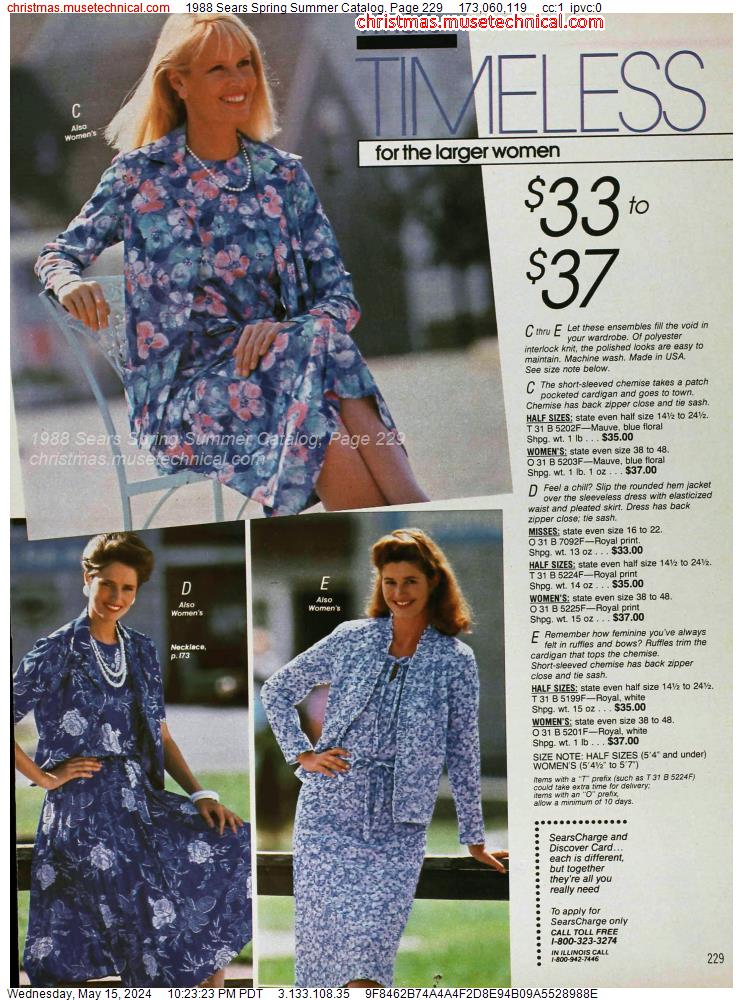 1988 Sears Spring Summer Catalog, Page 229
