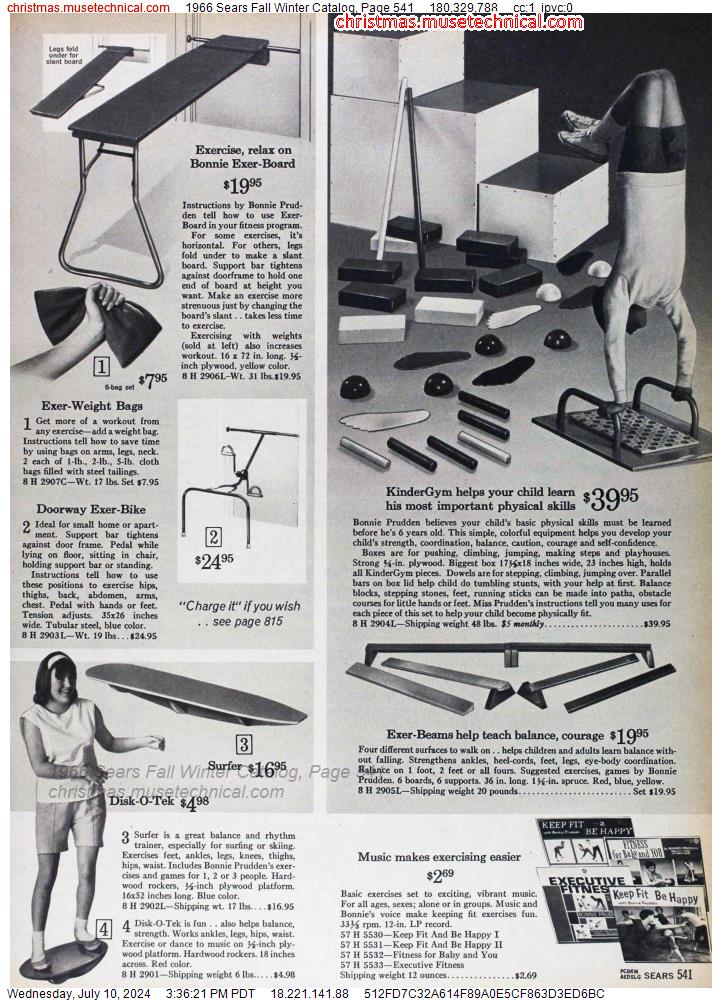 1966 Sears Fall Winter Catalog, Page 541