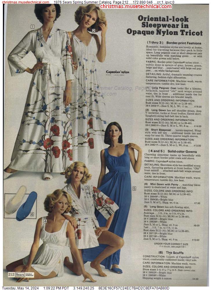 1976 Sears Spring Summer Catalog, Page 212