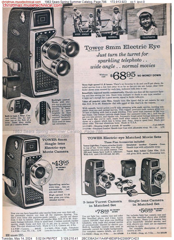 1963 Sears Spring Summer Catalog, Page 786