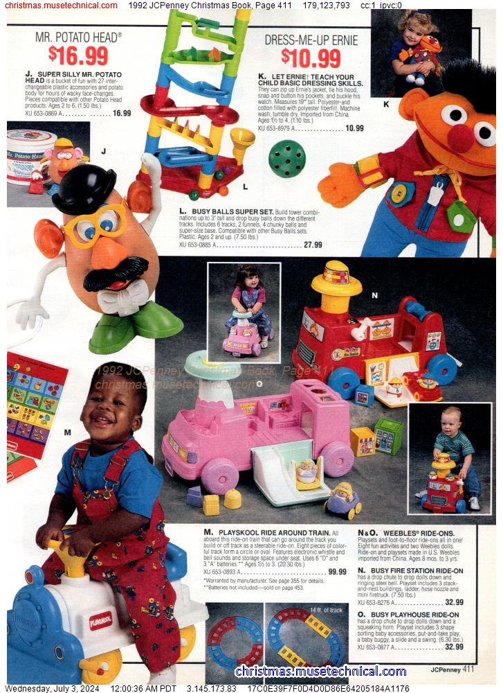 1992 JCPenney Christmas Book, Page 411