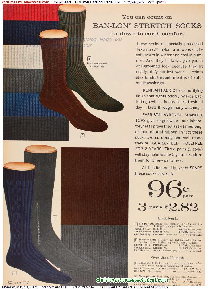 1962 Sears Fall Winter Catalog, Page 689