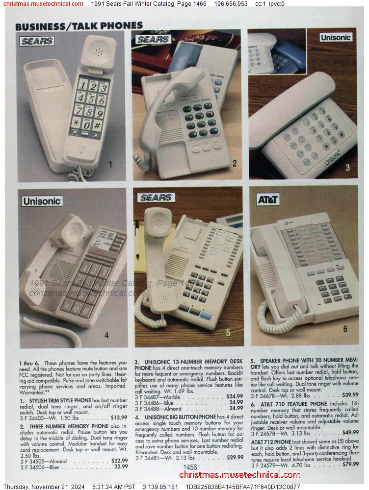 1991 Sears Fall Winter Catalog, Page 1466