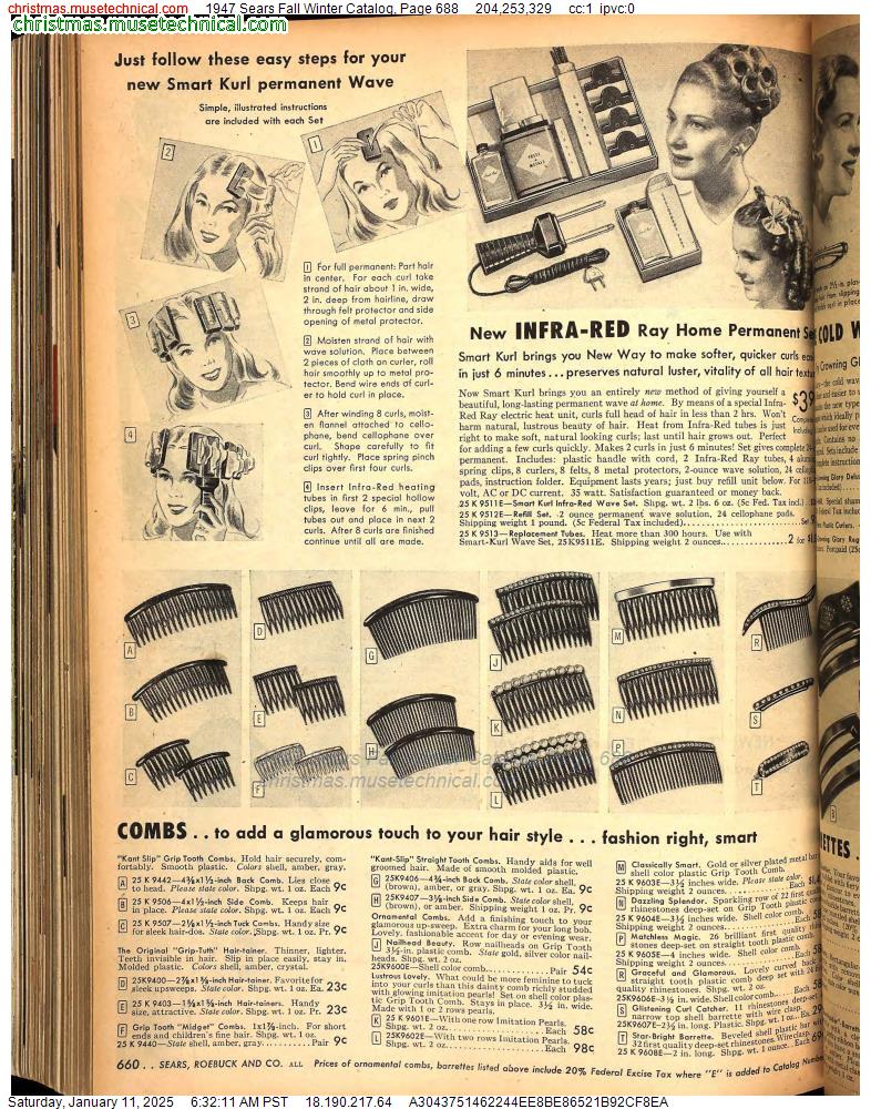 1947 Sears Fall Winter Catalog, Page 688