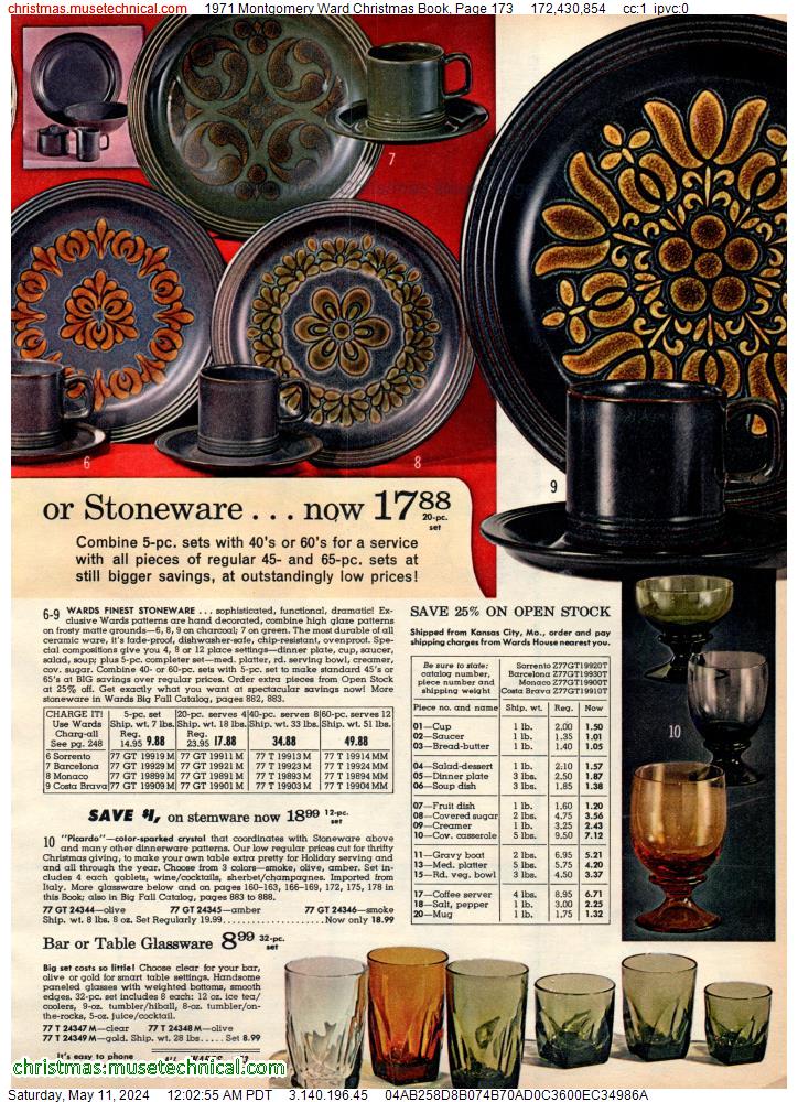 1971 Montgomery Ward Christmas Book, Page 173