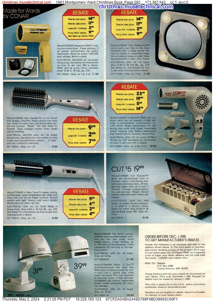 1981 Montgomery Ward Christmas Book, Page 282