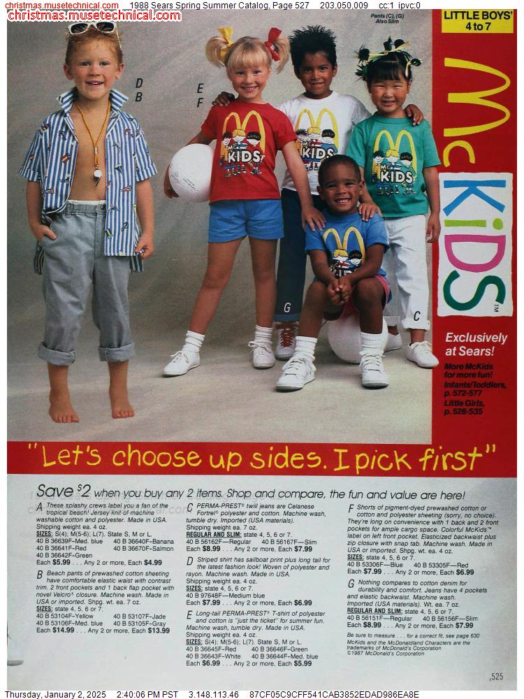 1988 Sears Spring Summer Catalog, Page 527