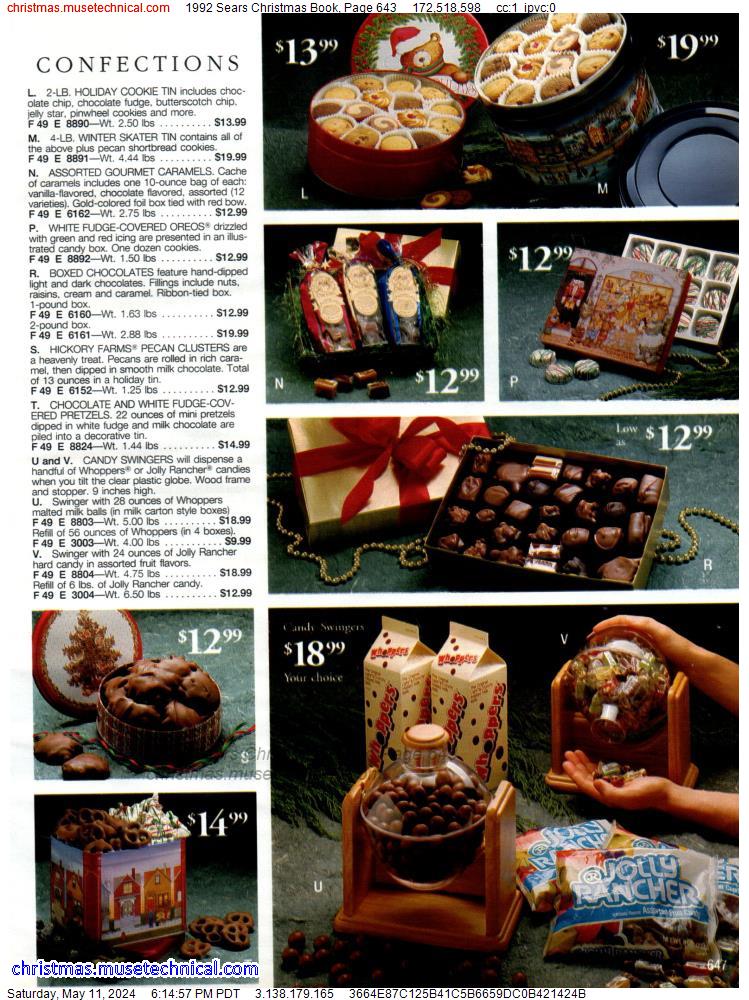 1992 Sears Christmas Book, Page 643