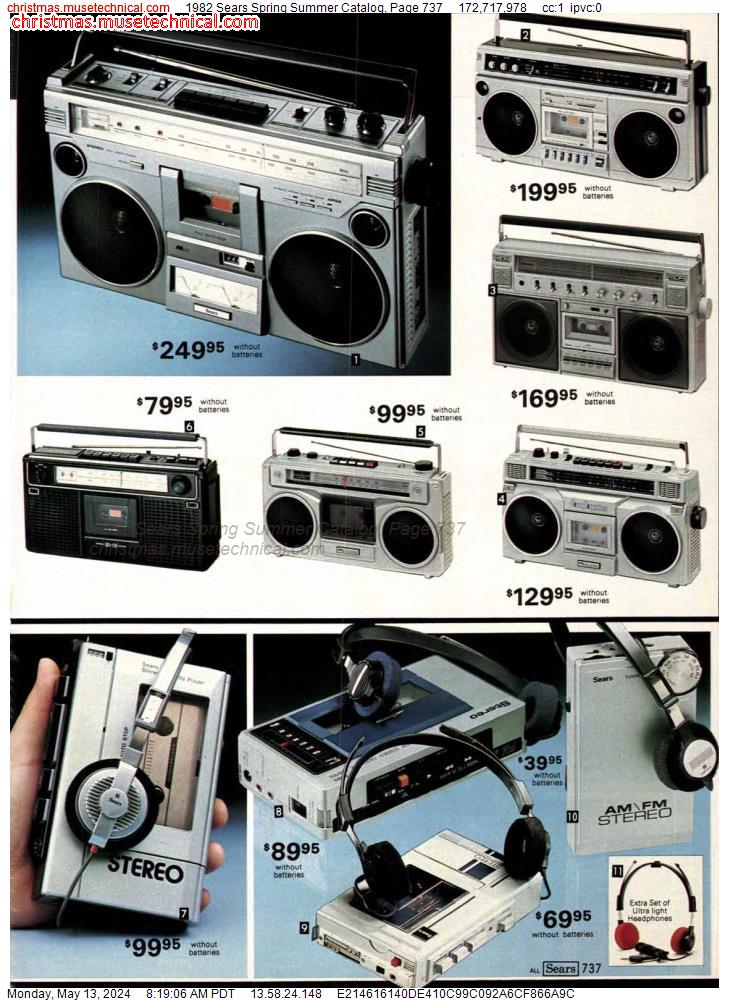 1982 Sears Spring Summer Catalog, Page 737