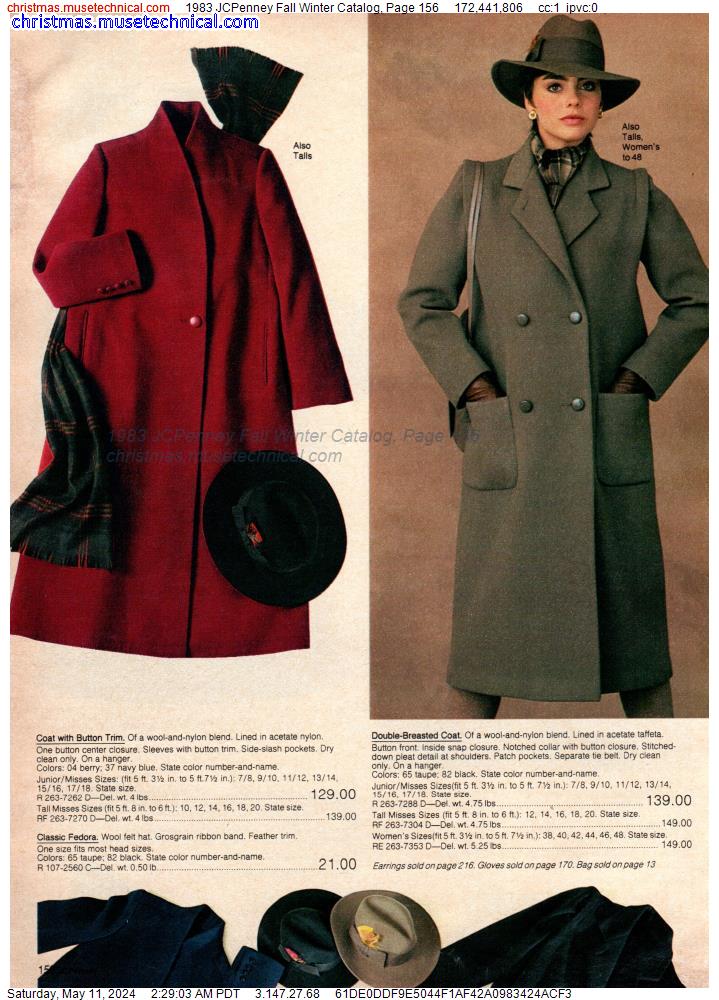 1983 JCPenney Fall Winter Catalog, Page 156
