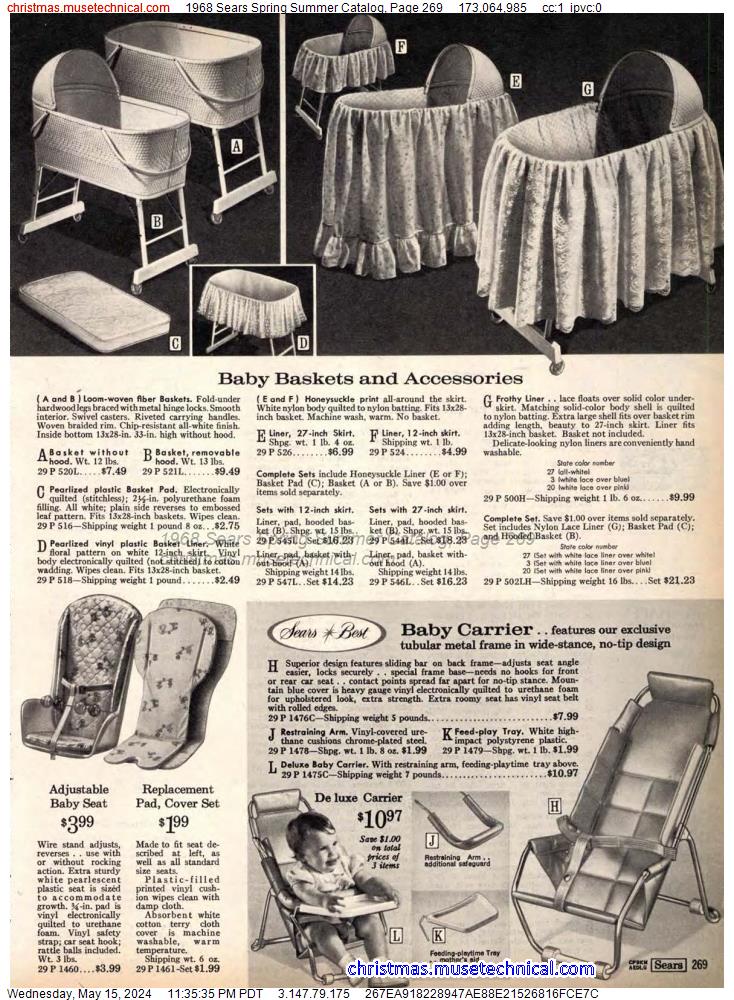 1968 Sears Spring Summer Catalog, Page 269