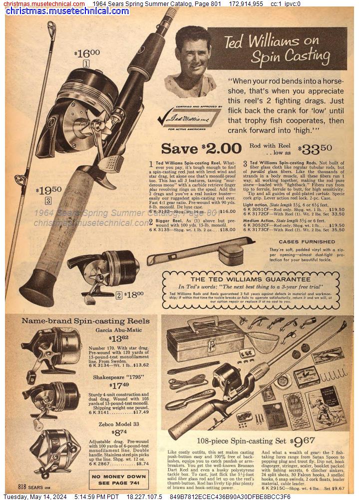 1964 Sears Spring Summer Catalog, Page 801