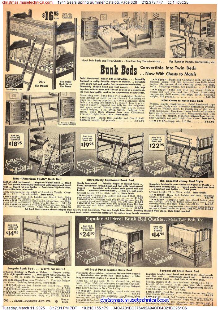 1941 Sears Spring Summer Catalog, Page 628