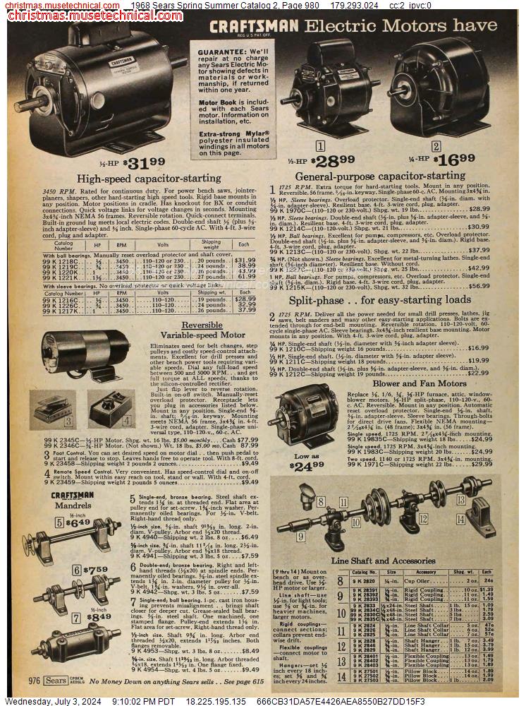 1968 Sears Spring Summer Catalog 2, Page 980