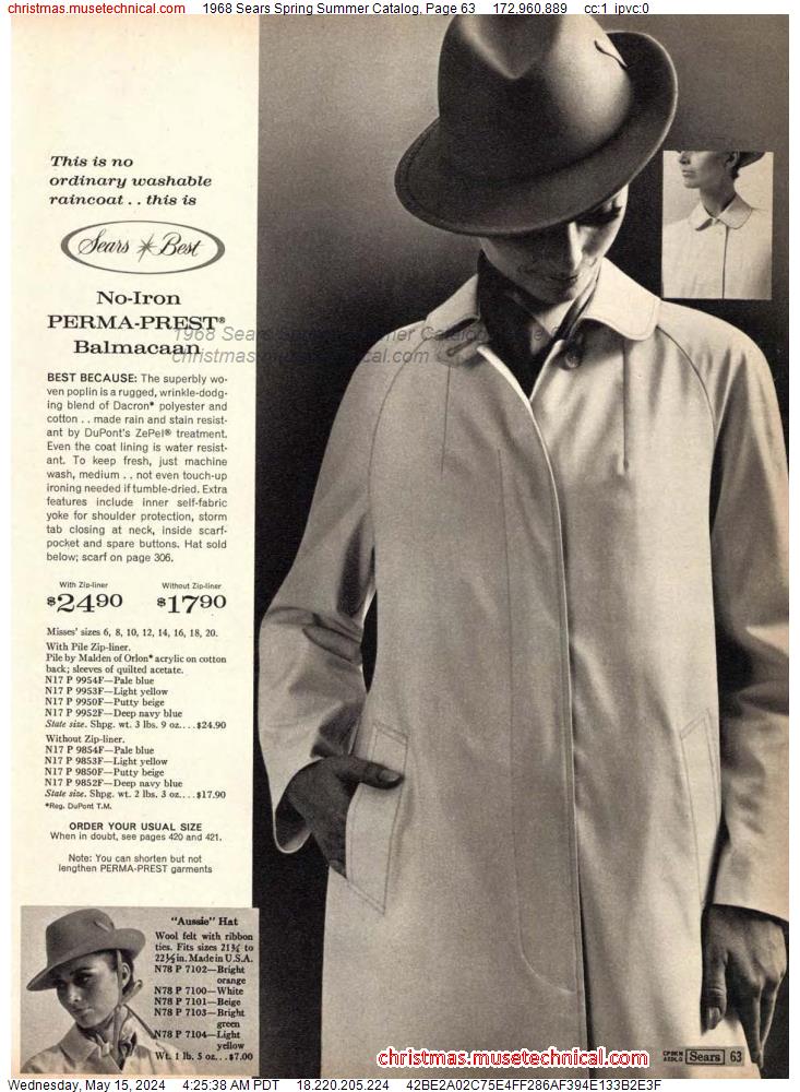 1968 Sears Spring Summer Catalog, Page 63