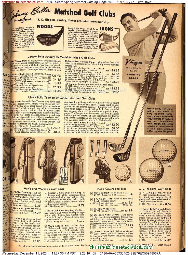 1948 Sears Spring Summer Catalog, Page 507