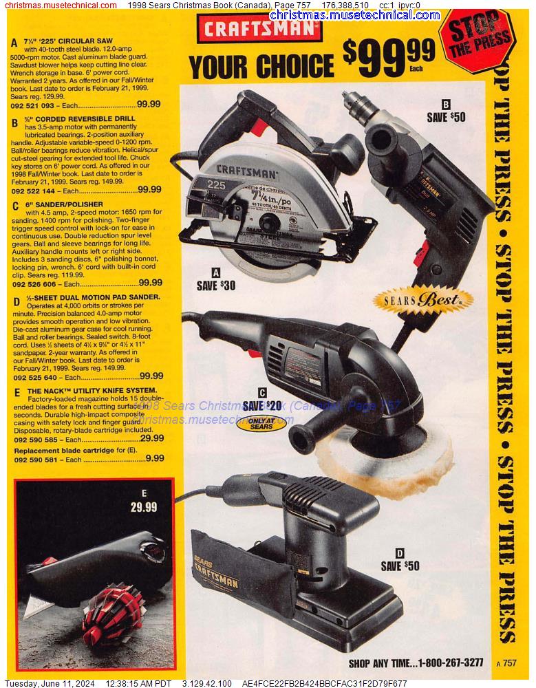 1998 Sears Christmas Book (Canada), Page 757
