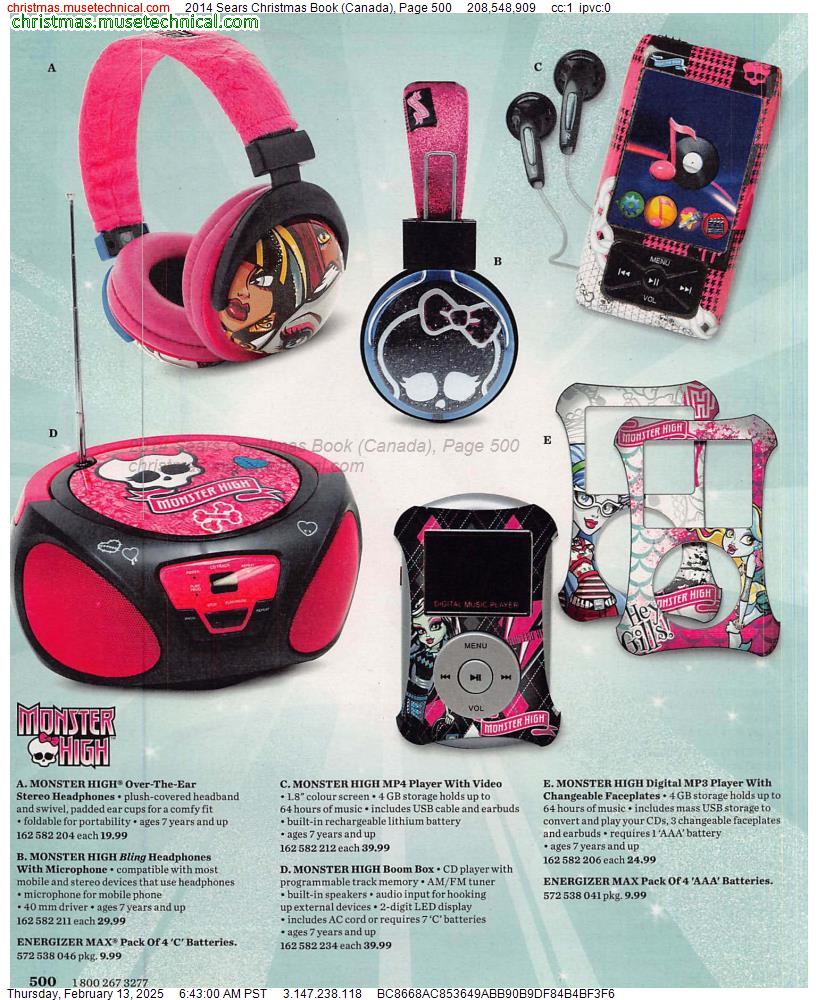 2014 Sears Christmas Book (Canada), Page 500