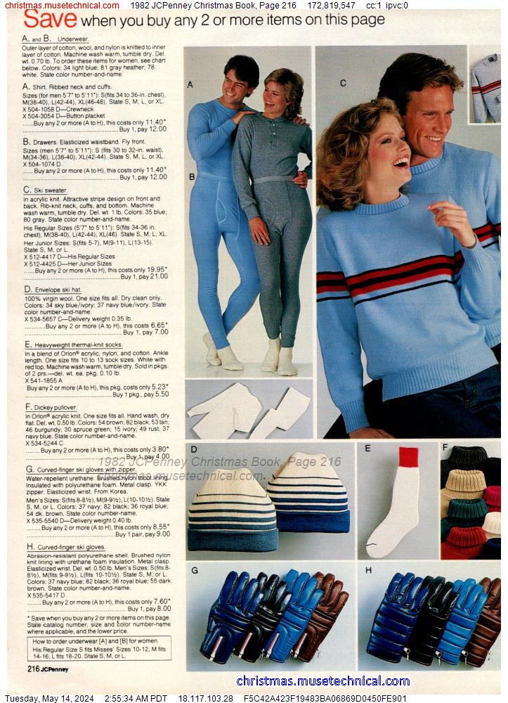 1982 JCPenney Christmas Book, Page 216