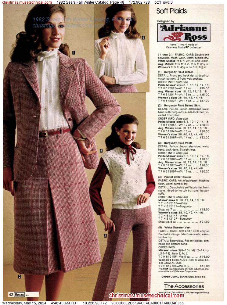 1982 Sears Fall Winter Catalog, Page 48