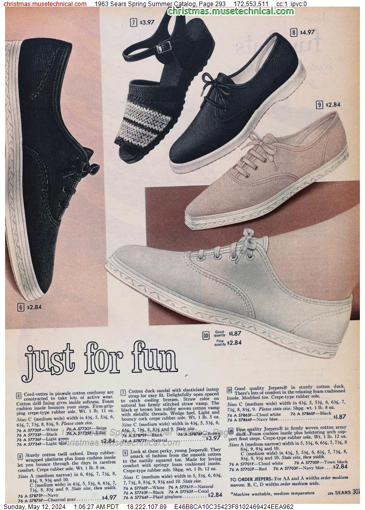 1963 Sears Spring Summer Catalog, Page 293