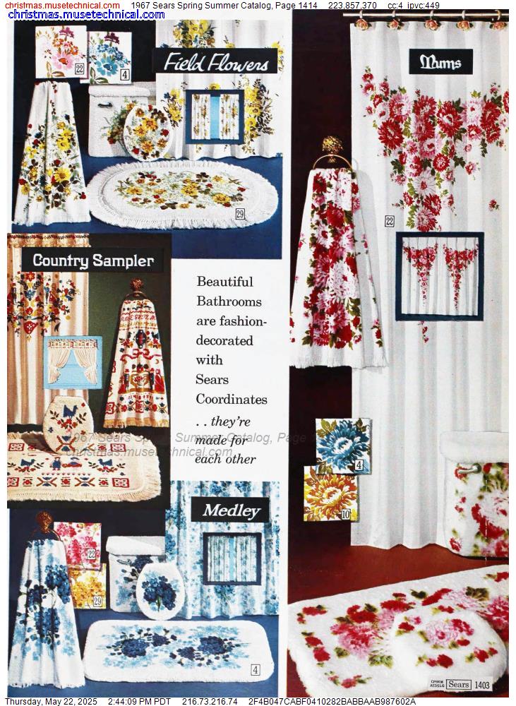 1967 Sears Spring Summer Catalog, Page 1414