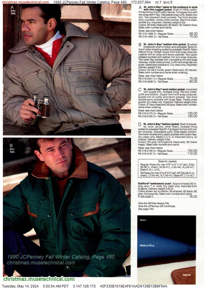 1990 JCPenney Fall Winter Catalog, Page 480