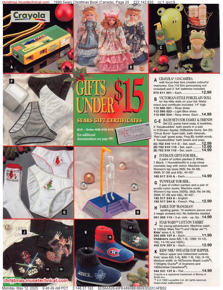 1999 Sears Christmas Book (Canada), Page 20