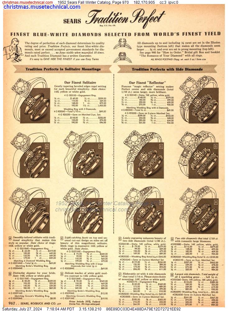 1952 Sears Fall Winter Catalog, Page 970