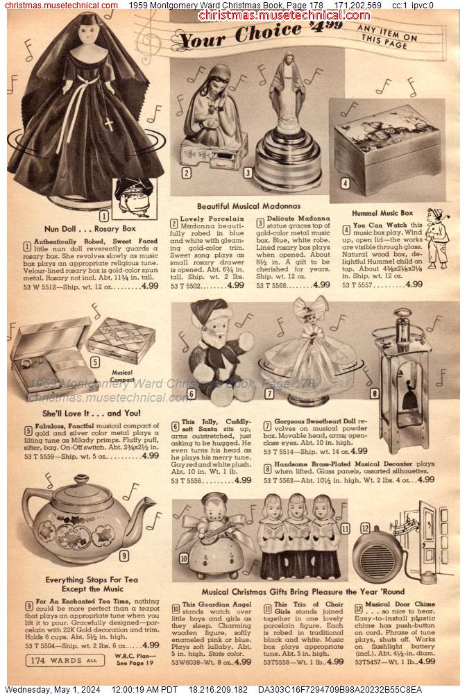 1959 Montgomery Ward Christmas Book, Page 178